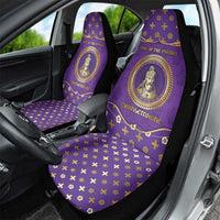 Carolingian Empire Car Seat Cover Charlemagne King Of The Franks - Wonder Print Shop
