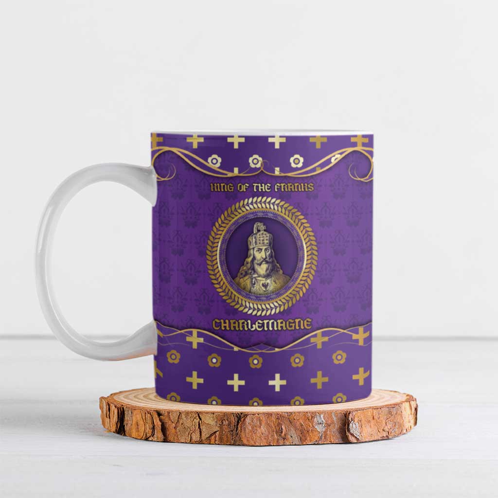 Carolingian Empire Ceramic Mug Charlemagne King Of The Franks - Wonder Print Shop