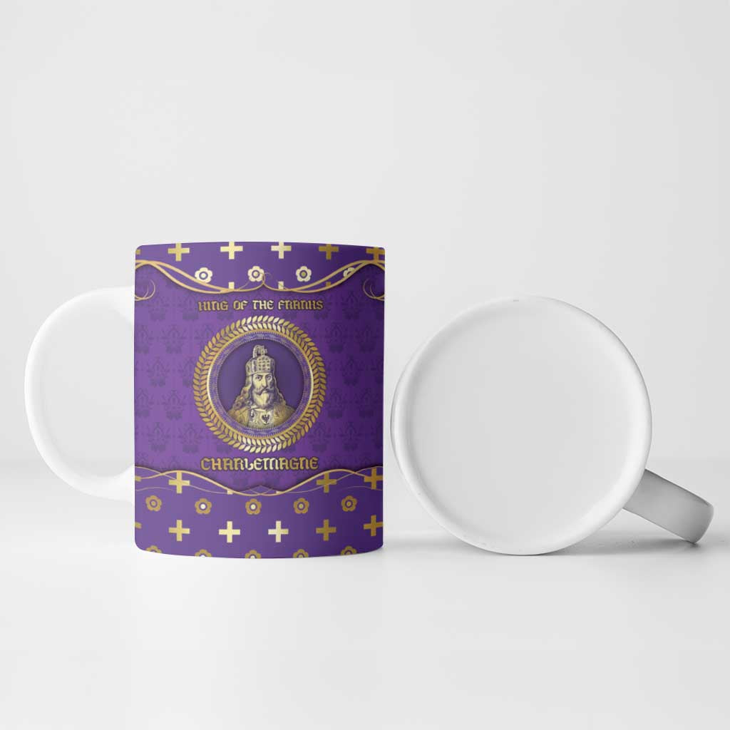 Carolingian Empire Ceramic Mug Charlemagne King Of The Franks - Wonder Print Shop