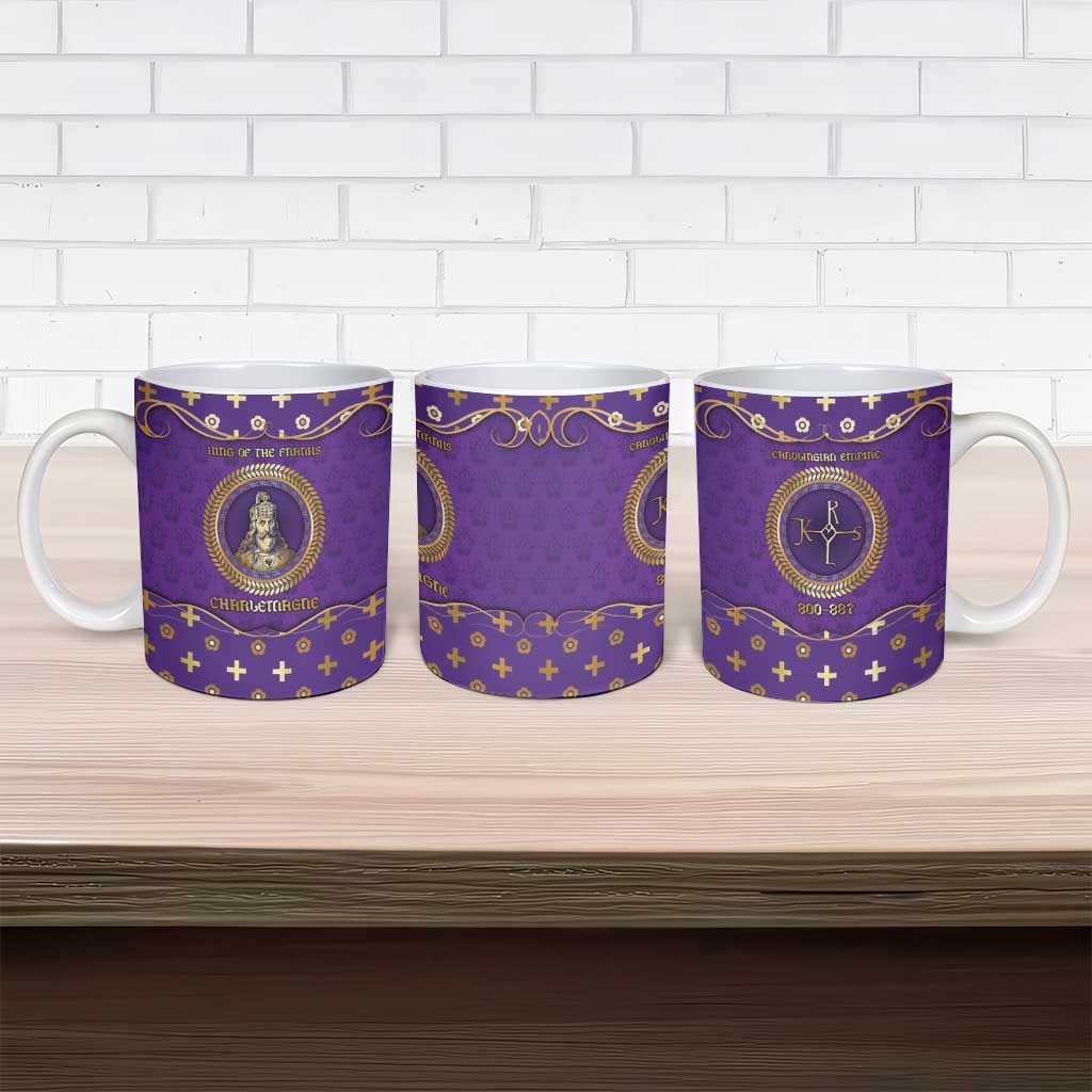 Carolingian Empire Ceramic Mug Charlemagne King Of The Franks - Wonder Print Shop
