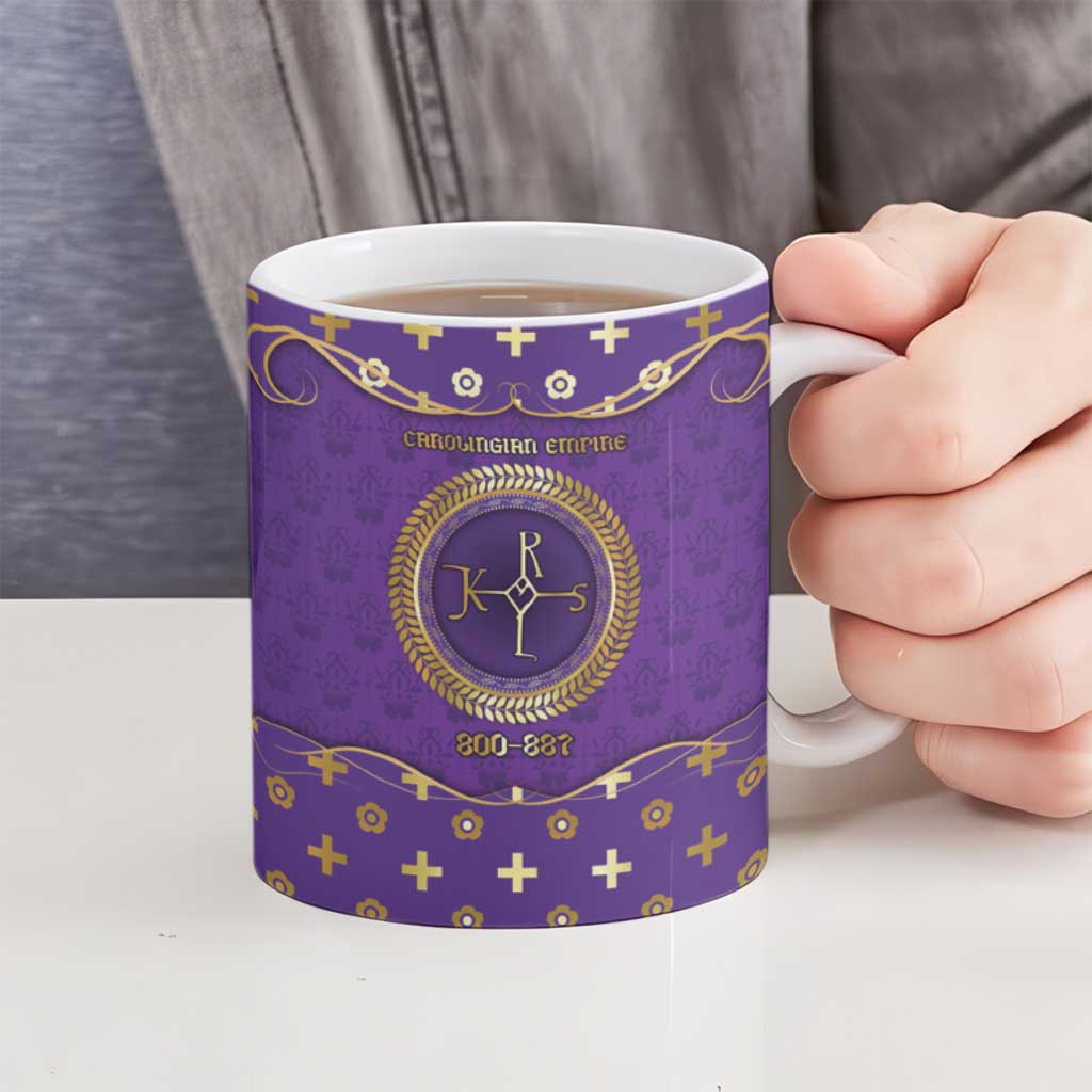 Carolingian Empire Ceramic Mug Charlemagne King Of The Franks - Wonder Print Shop