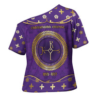 Carolingian Empire Cross Shoulder Shirt Charlemagne King Of The Franks - Wonder Print Shop