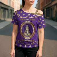 Carolingian Empire Cross Shoulder Shirt Charlemagne King Of The Franks - Wonder Print Shop