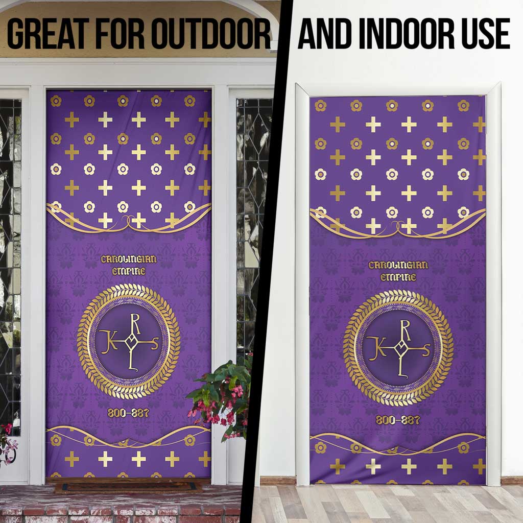 Carolingian Empire Door Cover Charlemagne King Of The Franks - Wonder Print Shop