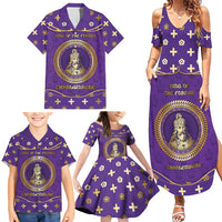 Carolingian Empire Family Matching Summer Maxi Dress and Hawaiian Shirt Charlemagne King Of The Franks - Wonder Print Shop
