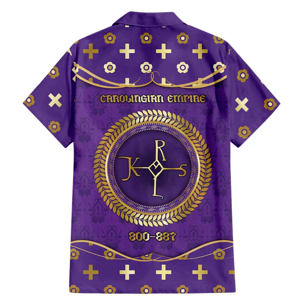 Carolingian Empire Family Matching Summer Maxi Dress and Hawaiian Shirt Charlemagne King Of The Franks - Wonder Print Shop