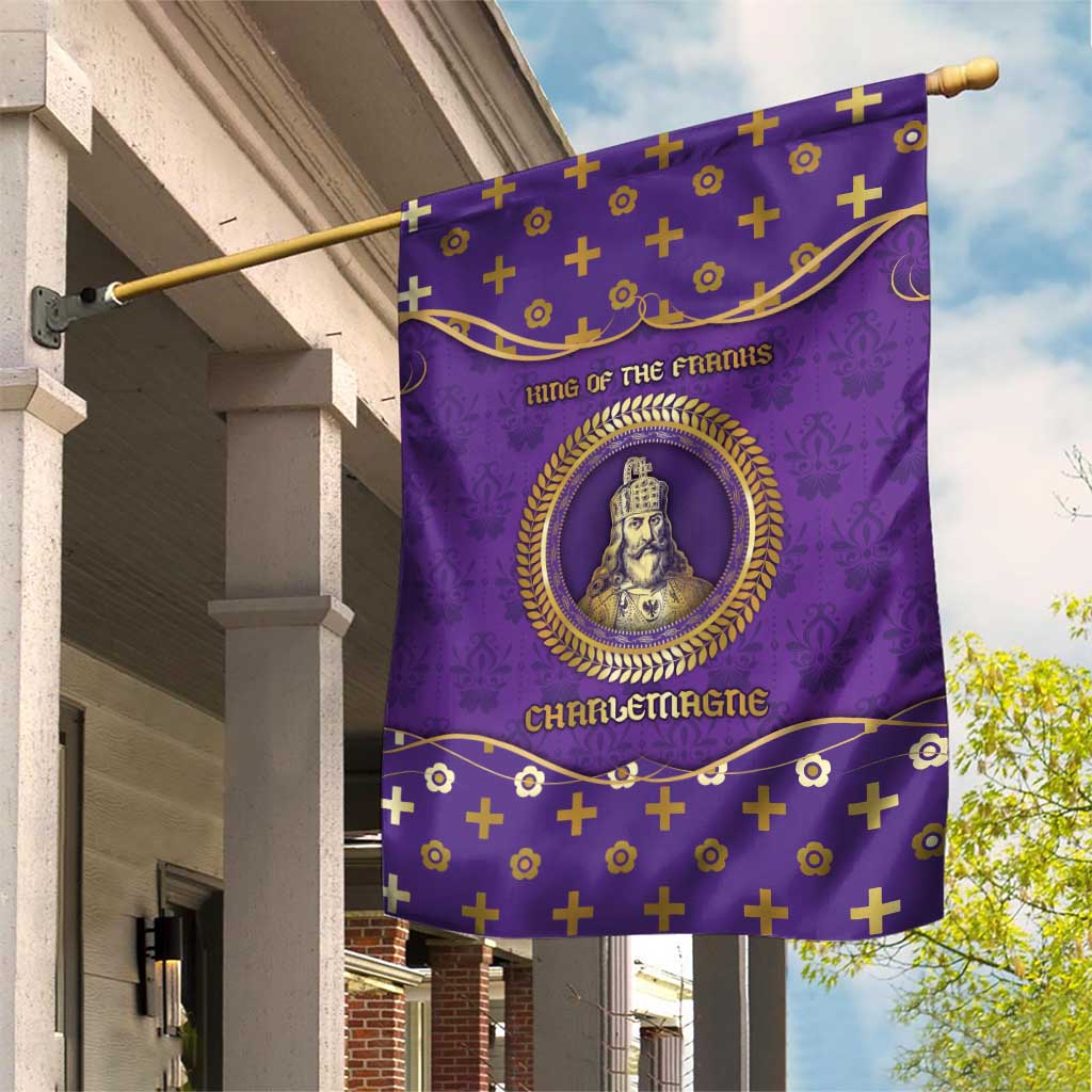 Carolingian Empire Garden Flag Charlemagne King Of The Franks - Wonder Print Shop