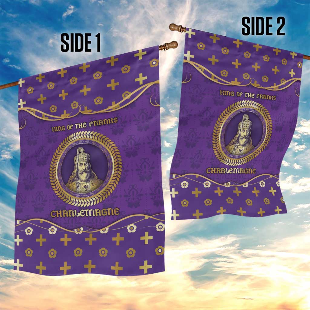 Carolingian Empire Garden Flag Charlemagne King Of The Franks - Wonder Print Shop
