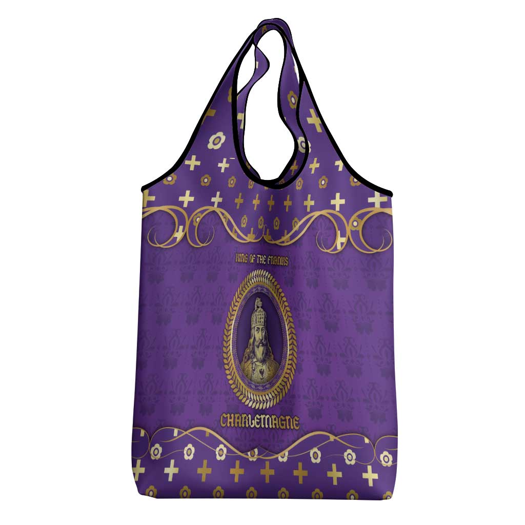 Carolingian Empire Grocery Bag Charlemagne King Of The Franks - Wonder Print Shop