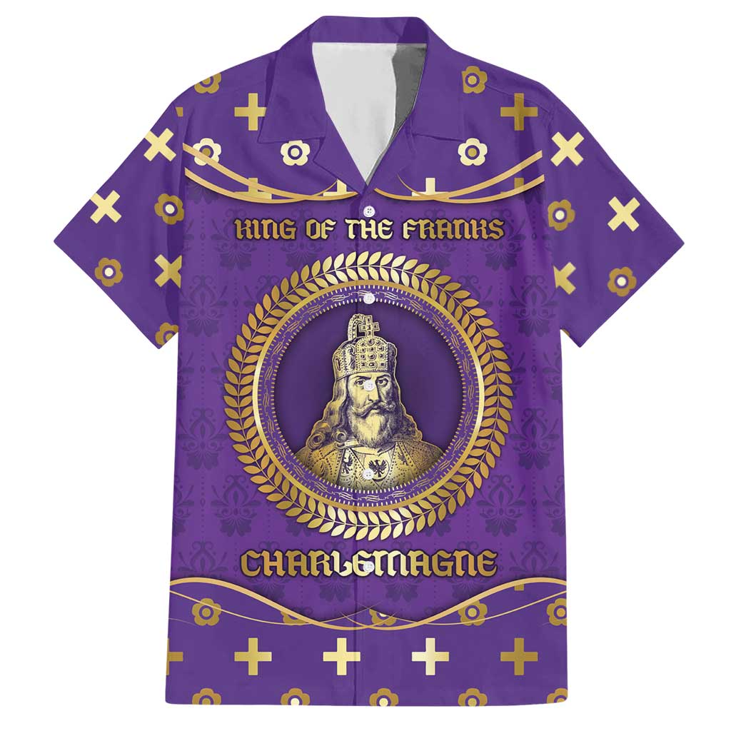 Carolingian Empire Hawaiian Shirt Charlemagne King Of The Franks - Wonder Print Shop