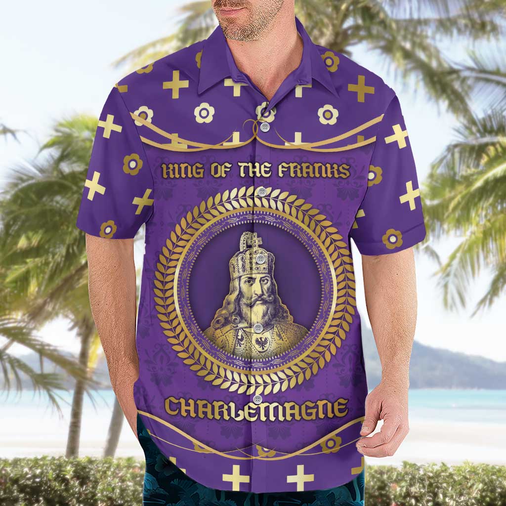 Carolingian Empire Hawaiian Shirt Charlemagne King Of The Franks - Wonder Print Shop