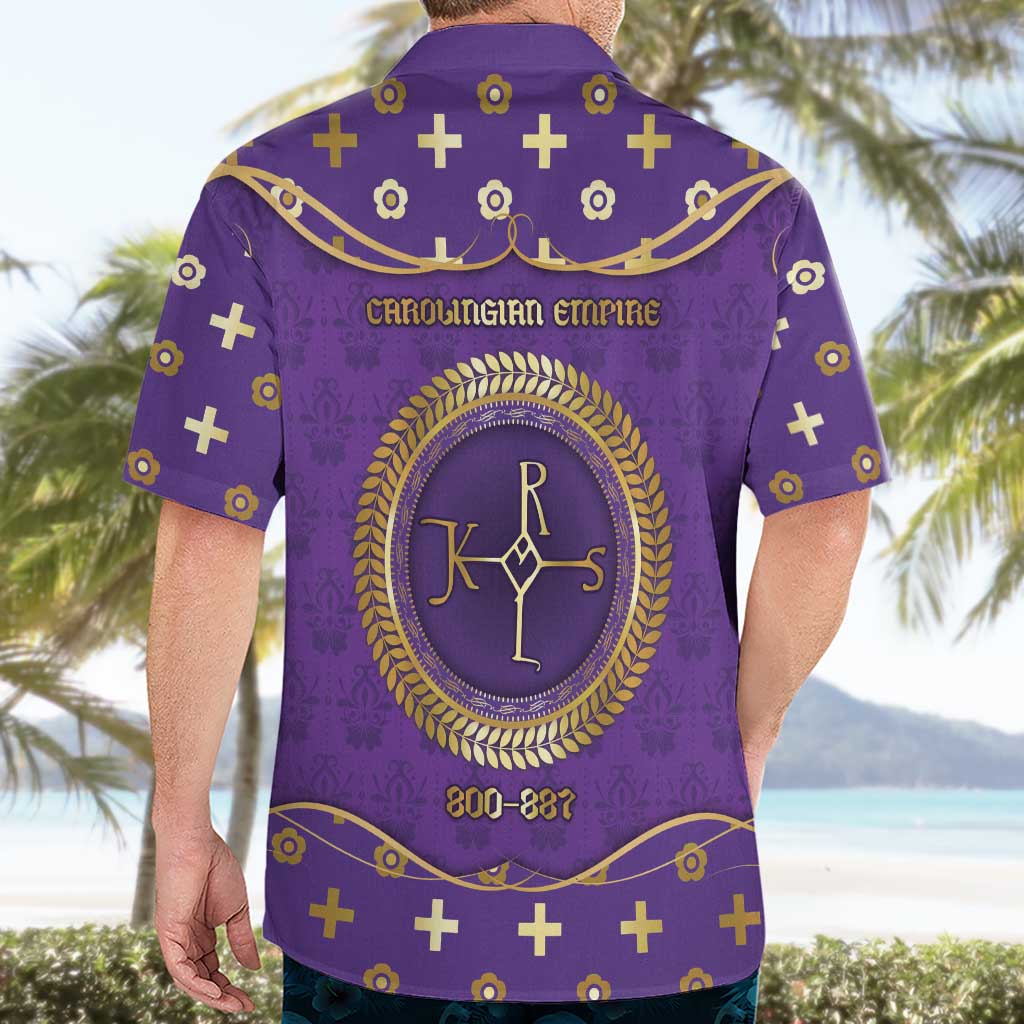 Carolingian Empire Hawaiian Shirt Charlemagne King Of The Franks - Wonder Print Shop