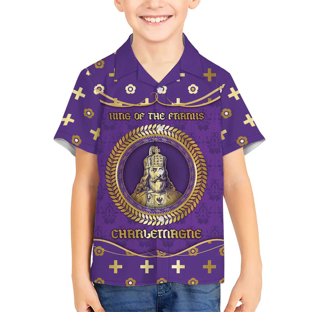 Carolingian Empire Hawaiian Shirt Charlemagne King Of The Franks - Wonder Print Shop