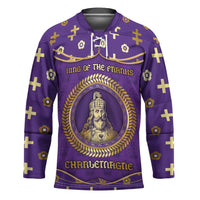 Carolingian Empire Hockey Jersey Charlemagne King Of The Franks - Wonder Print Shop