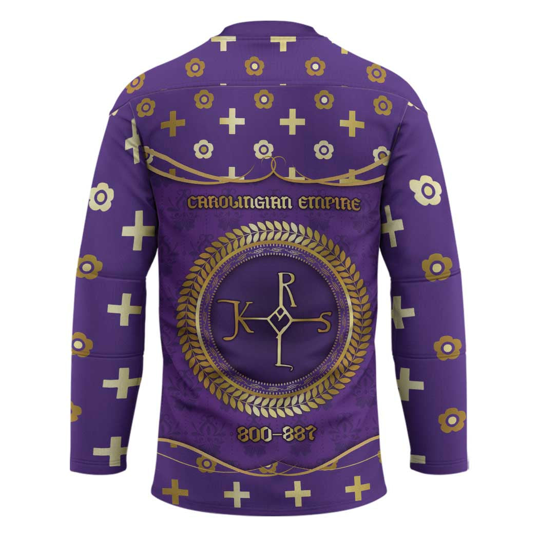 Carolingian Empire Hockey Jersey Charlemagne King Of The Franks - Wonder Print Shop