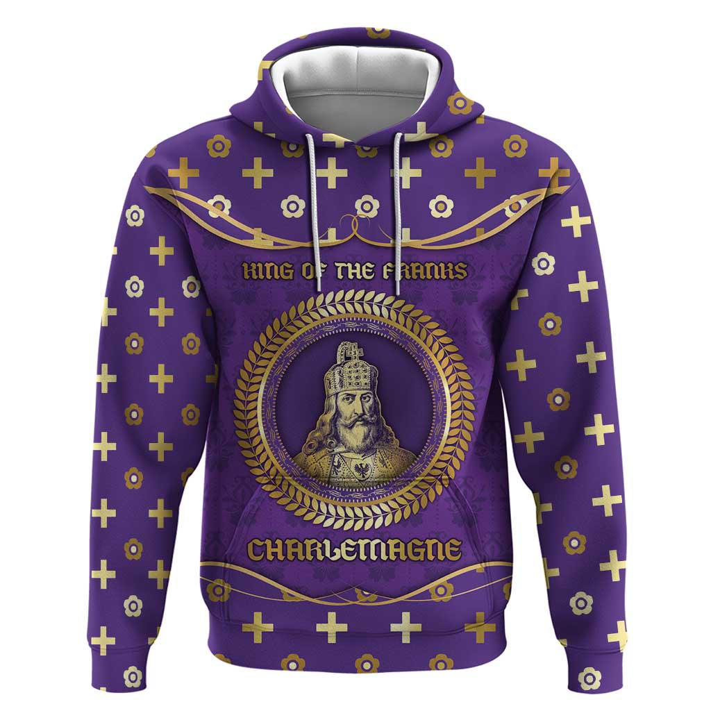 Carolingian Empire Hoodie Charlemagne King Of The Franks - Wonder Print Shop