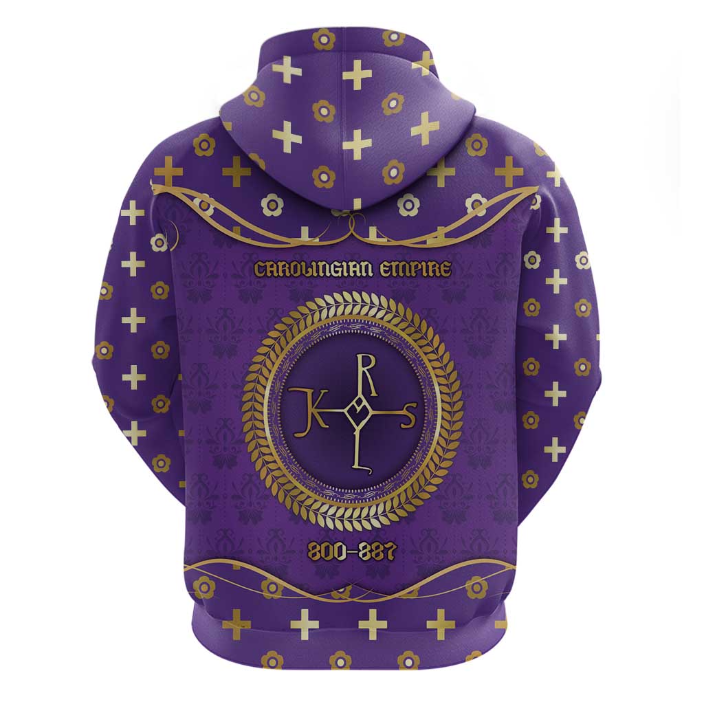 Carolingian Empire Hoodie Charlemagne King Of The Franks - Wonder Print Shop