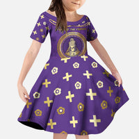 Carolingian Empire Kid Short Sleeve Dress Charlemagne King Of The Franks - Wonder Print Shop
