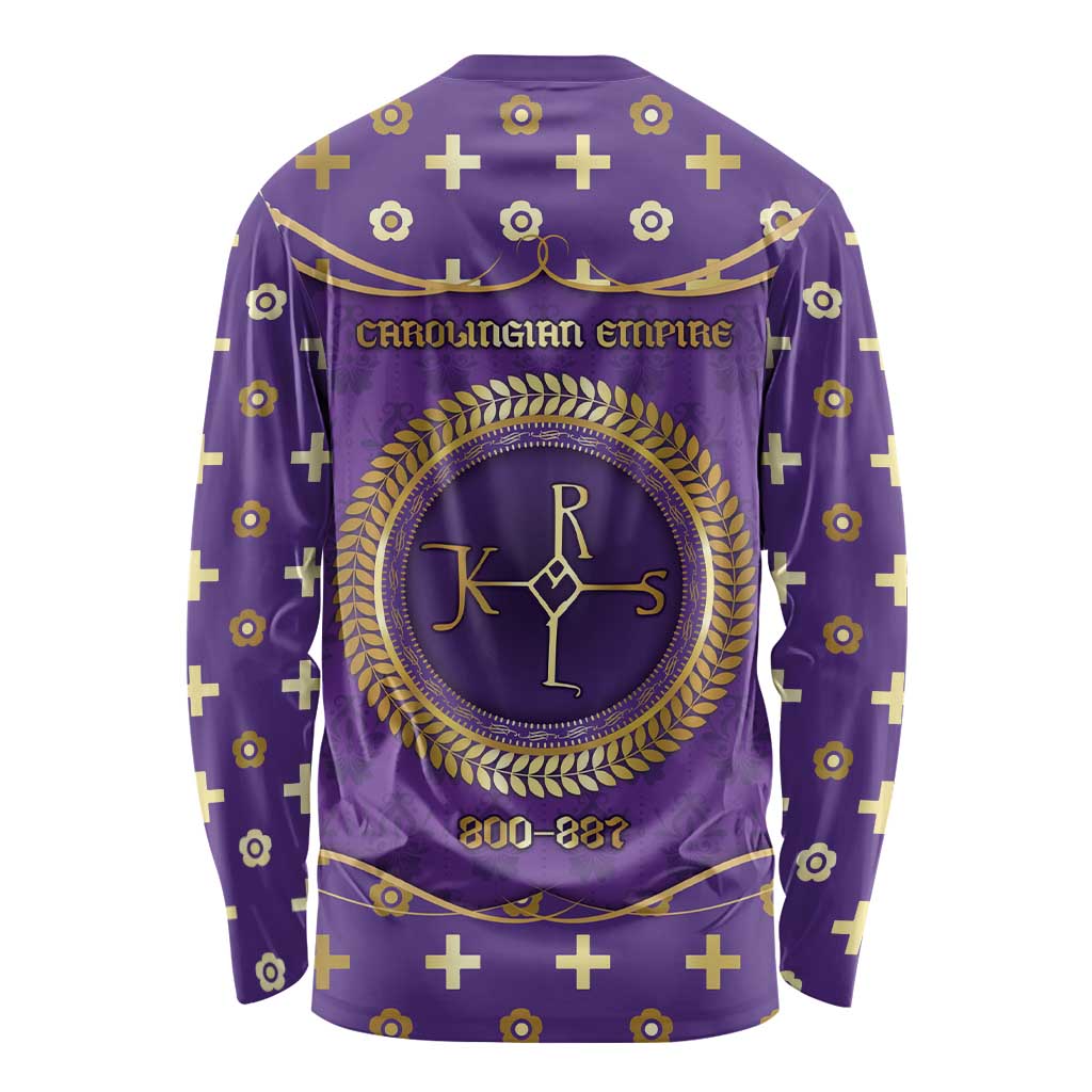 Carolingian Empire Long Sleeve Shirt Charlemagne King Of The Franks - Wonder Print Shop