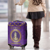 Carolingian Empire Luggage Cover Charlemagne King Of The Franks - Wonder Print Shop