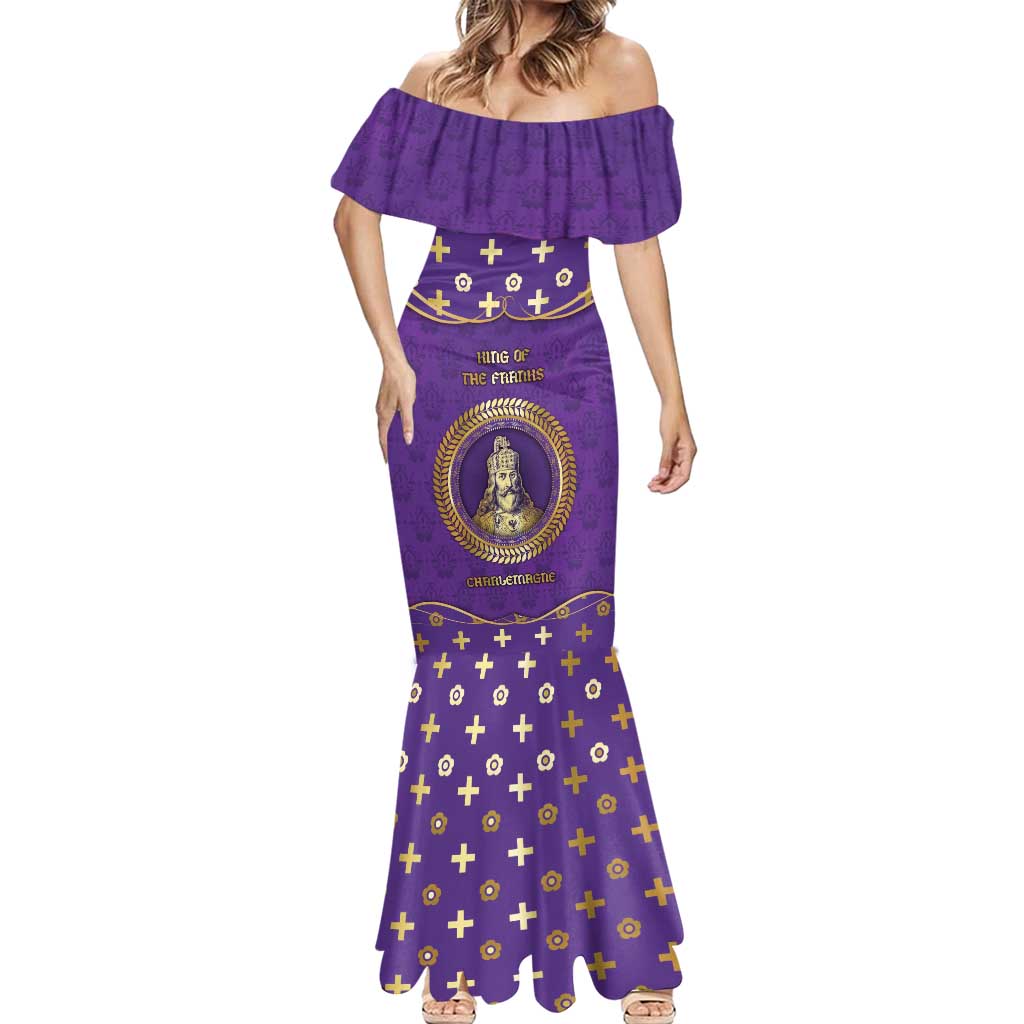Carolingian Empire Mermaid Dress Charlemagne King Of The Franks - Wonder Print Shop