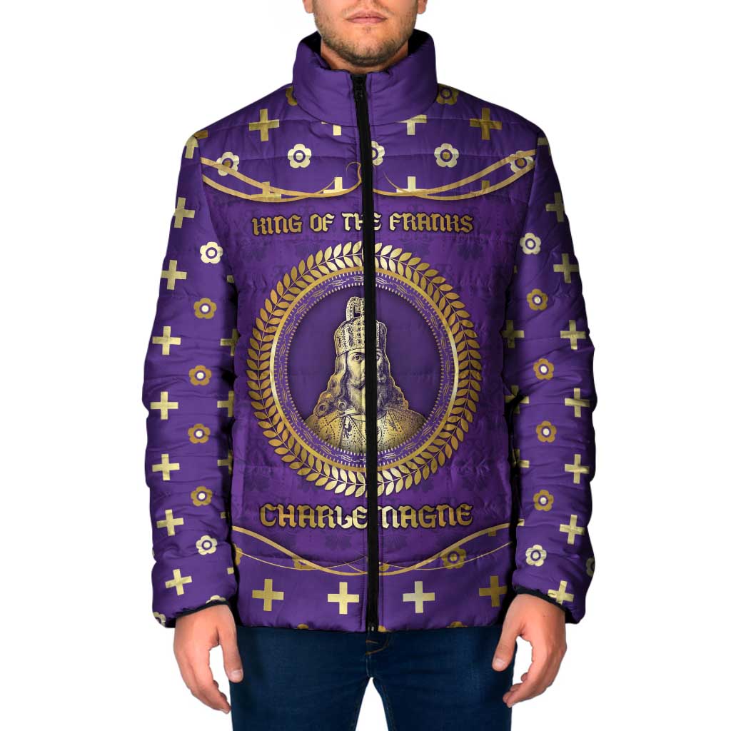Carolingian Empire Padded Jacket Charlemagne King Of The Franks - Wonder Print Shop