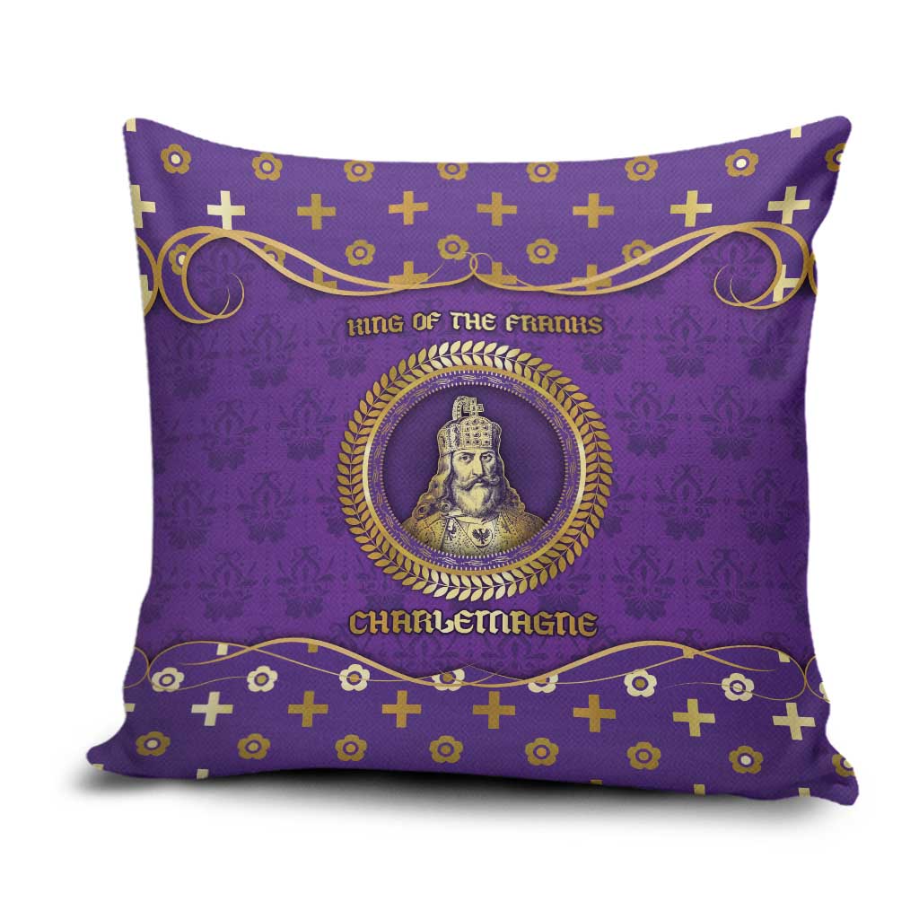 Carolingian Empire Pillow Cover Charlemagne King Of The Franks - Wonder Print Shop