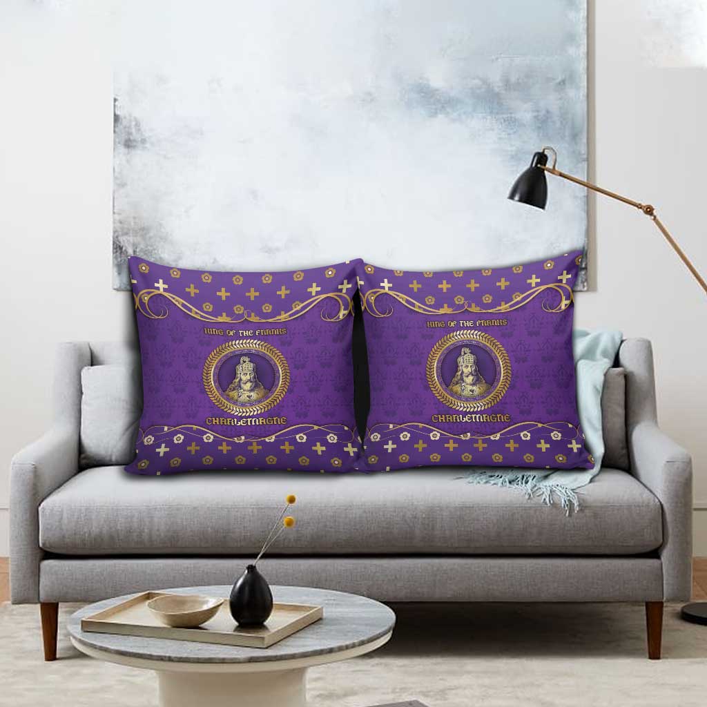 Carolingian Empire Pillow Cover Charlemagne King Of The Franks - Wonder Print Shop