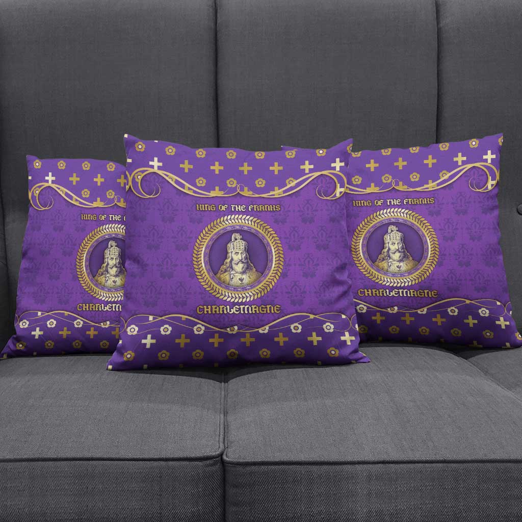 Carolingian Empire Pillow Cover Charlemagne King Of The Franks - Wonder Print Shop