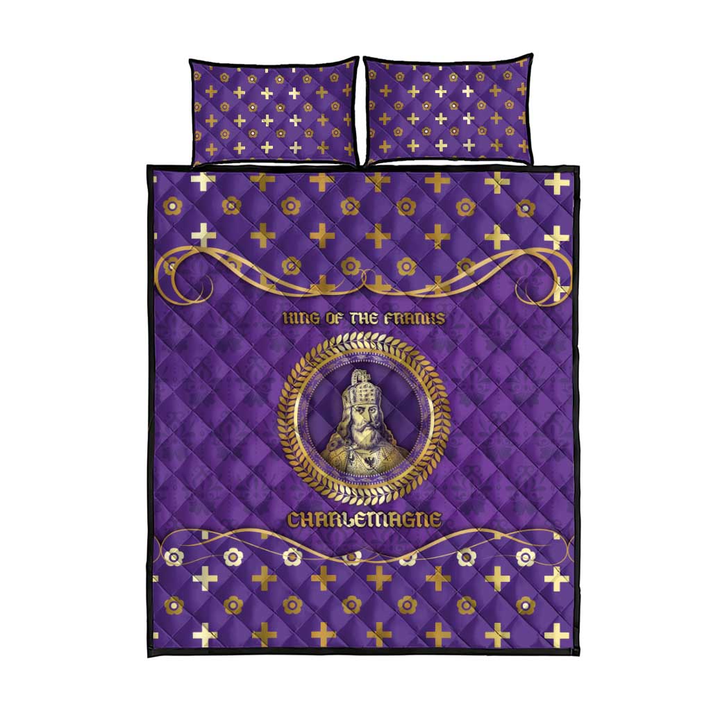 Carolingian Empire Quilt Bed Set Charlemagne King Of The Franks - Wonder Print Shop