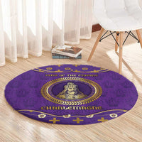 Carolingian Empire Round Carpet Charlemagne King Of The Franks - Wonder Print Shop