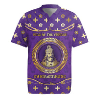 Carolingian Empire Rugby Jersey Charlemagne King Of The Franks - Wonder Print Shop