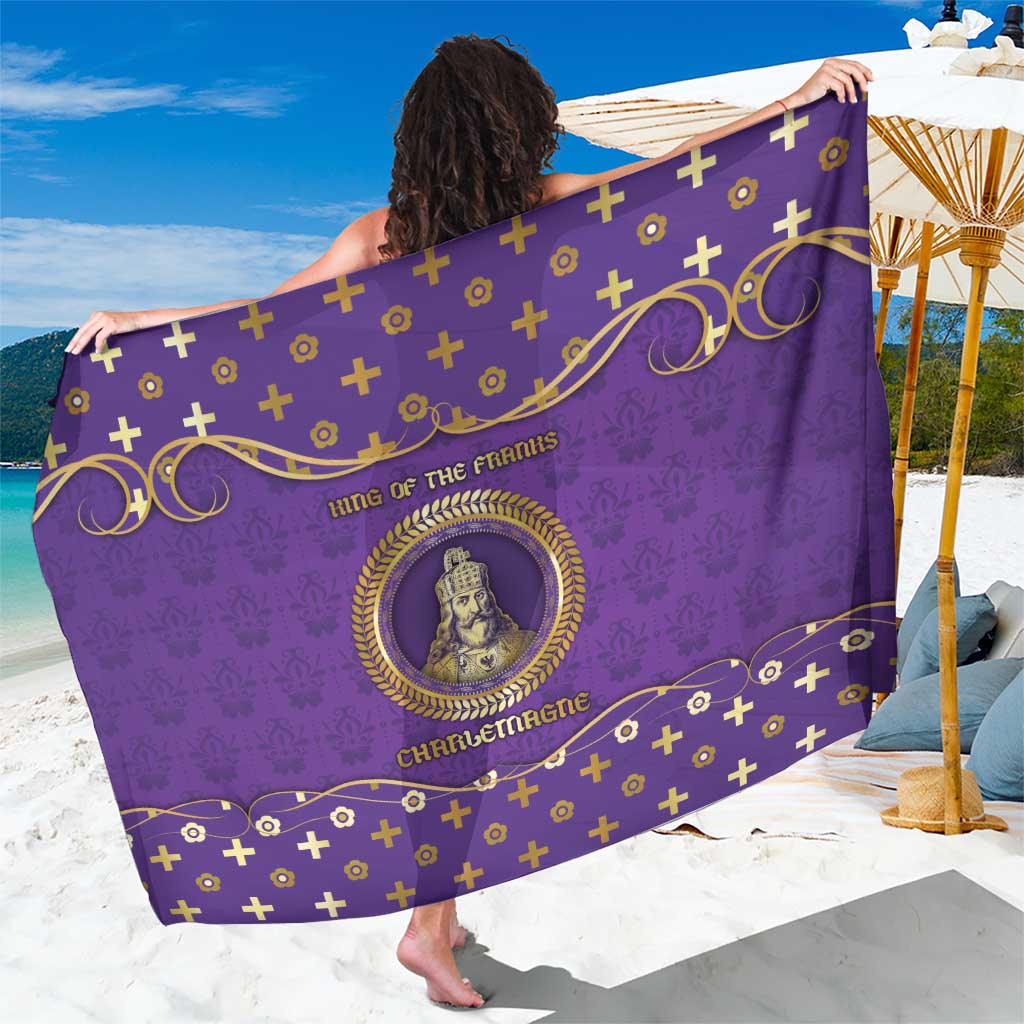 Carolingian Empire Sarong Charlemagne King Of The Franks - Wonder Print Shop