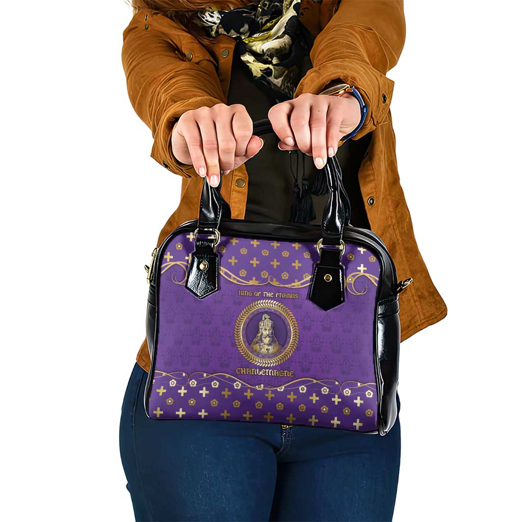 Carolingian Empire Shoulder Handbag Charlemagne King Of The Franks - Wonder Print Shop