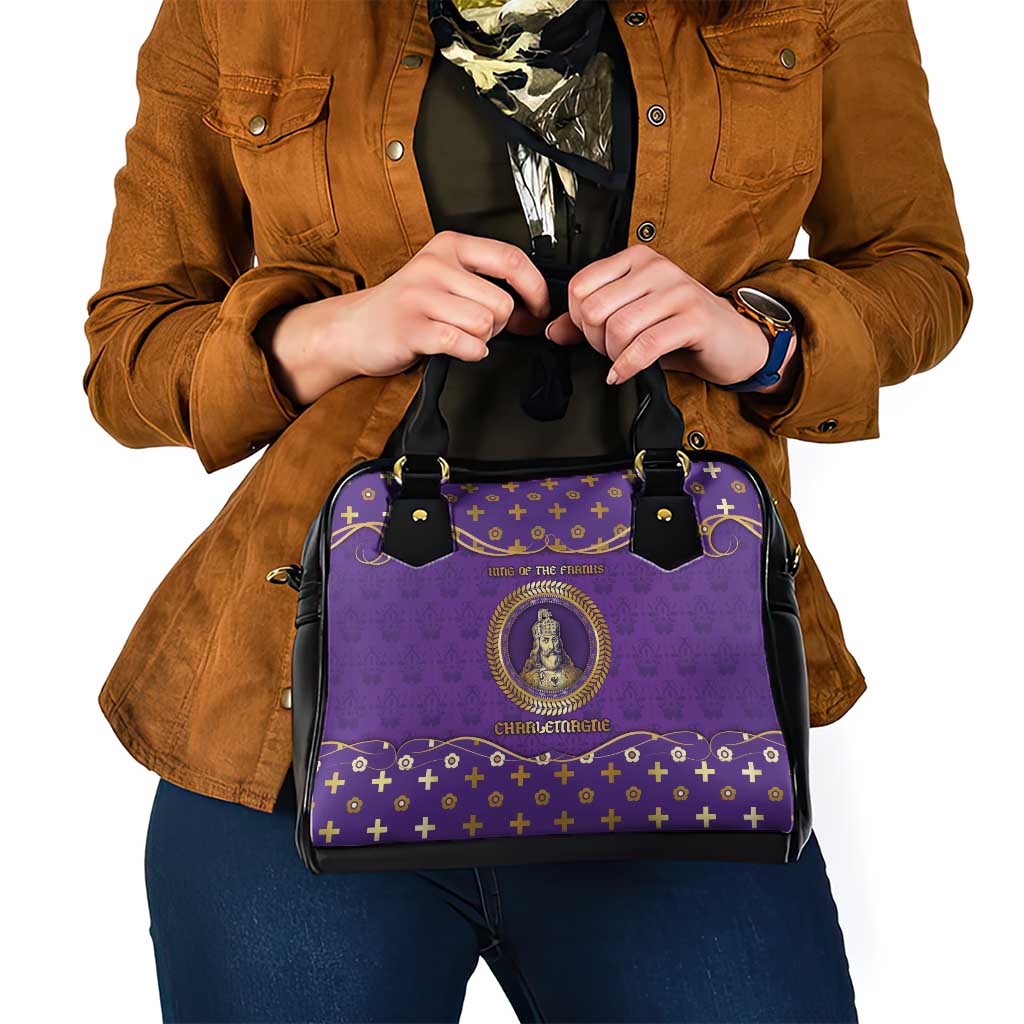 Carolingian Empire Shoulder Handbag Charlemagne King Of The Franks - Wonder Print Shop