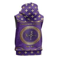 Carolingian Empire Sleeveless Zip Hoodie Charlemagne King Of The Franks - Wonder Print Shop