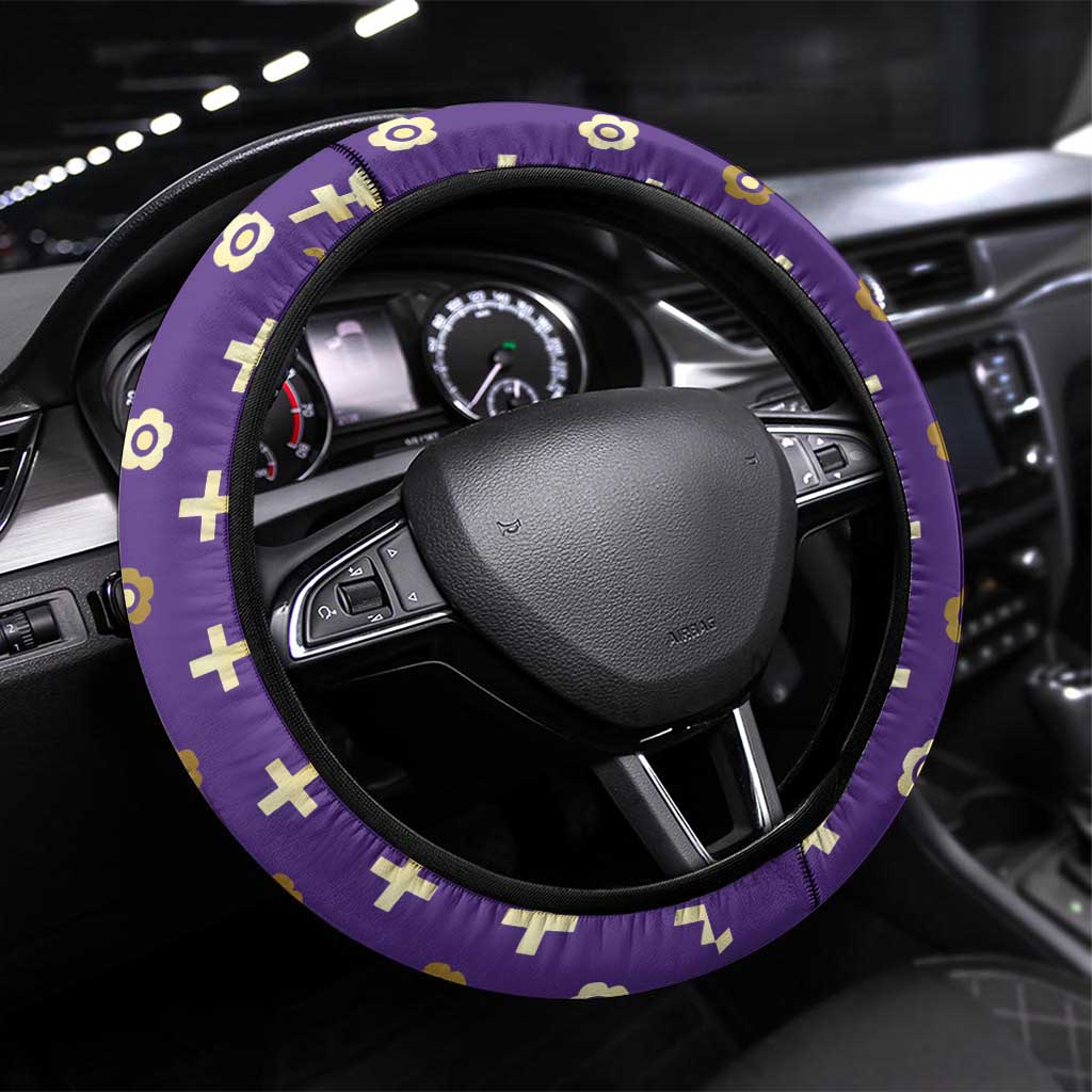 Carolingian Empire Steering Wheel Cover Charlemagne King Of The Franks - Wonder Print Shop