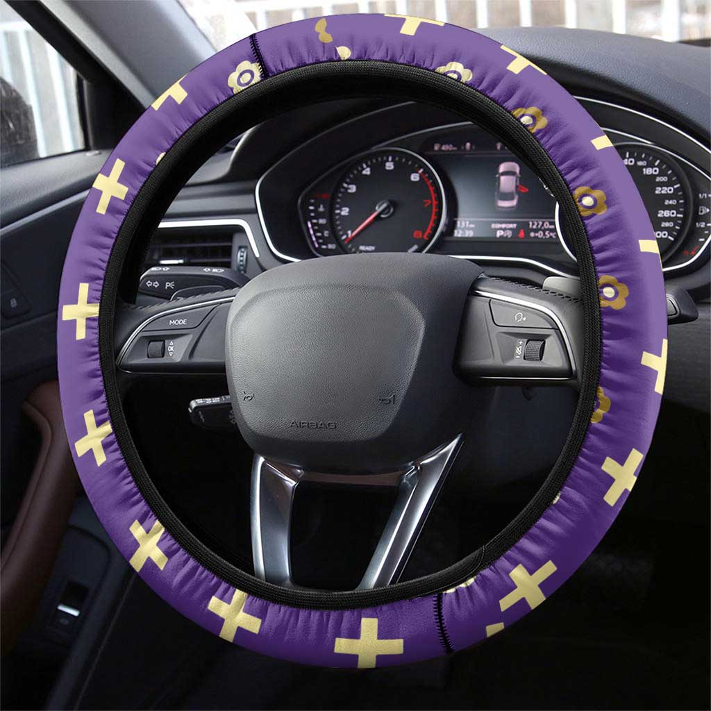 Carolingian Empire Steering Wheel Cover Charlemagne King Of The Franks - Wonder Print Shop