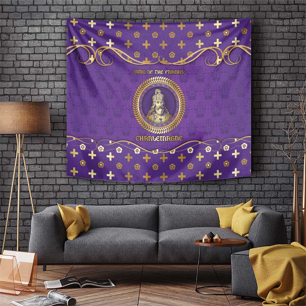 Carolingian Empire Tapestry Charlemagne King Of The Franks - Wonder Print Shop
