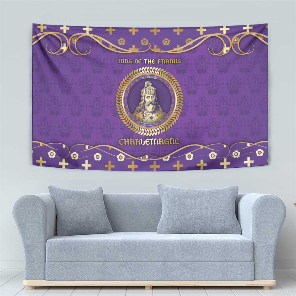 Carolingian Empire Tapestry Charlemagne King Of The Franks - Wonder Print Shop