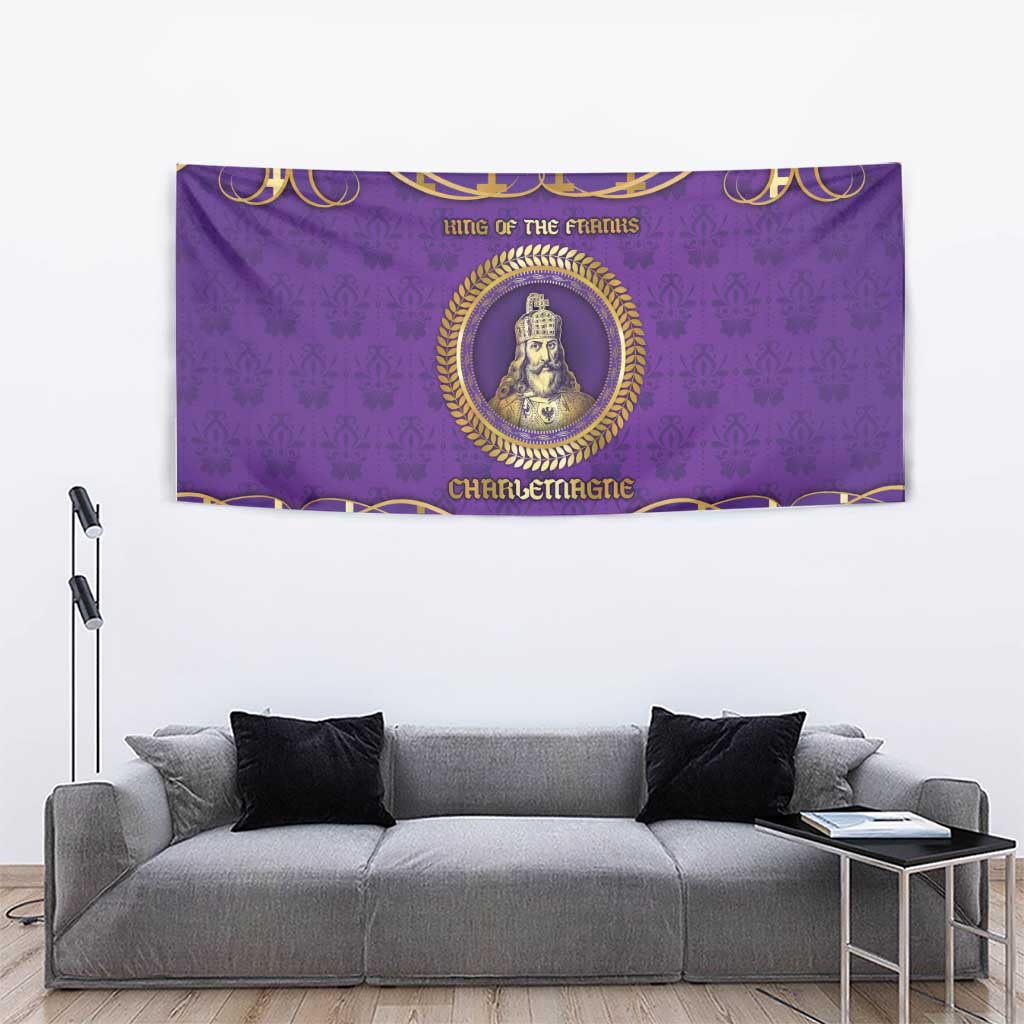 Carolingian Empire Tapestry Charlemagne King Of The Franks - Wonder Print Shop