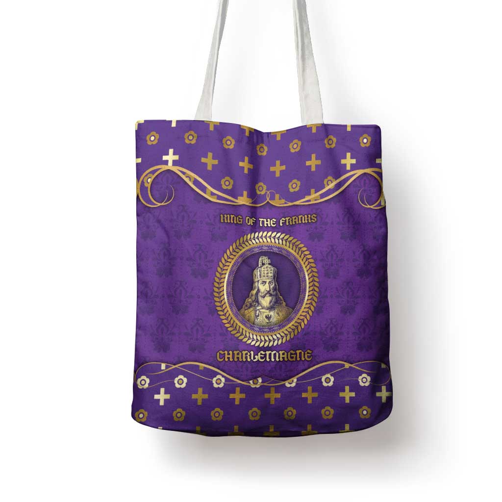 Carolingian Empire Tote Bag Charlemagne King Of The Franks - Wonder Print Shop