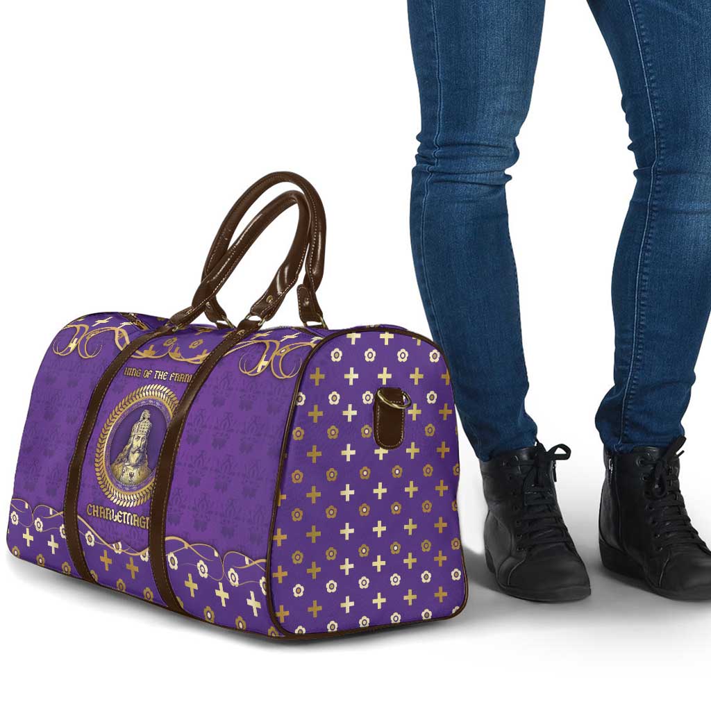 Carolingian Empire Travel Bag Charlemagne King Of The Franks - Wonder Print Shop