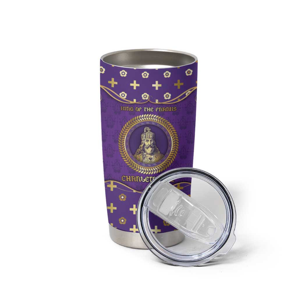 Carolingian Empire Tumbler Cup Charlemagne King Of The Franks - Wonder Print Shop