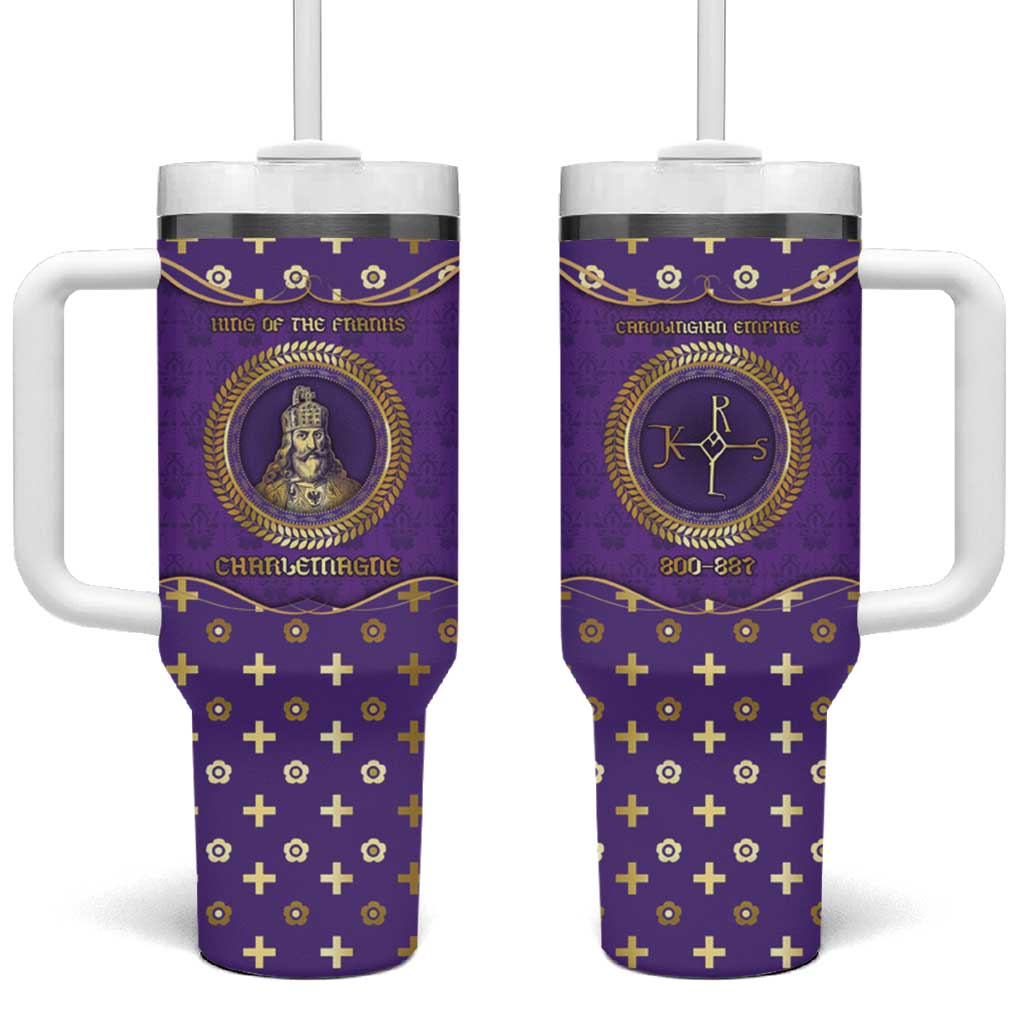 Carolingian Empire Tumbler With Handle Charlemagne King Of The Franks - Wonder Print Shop