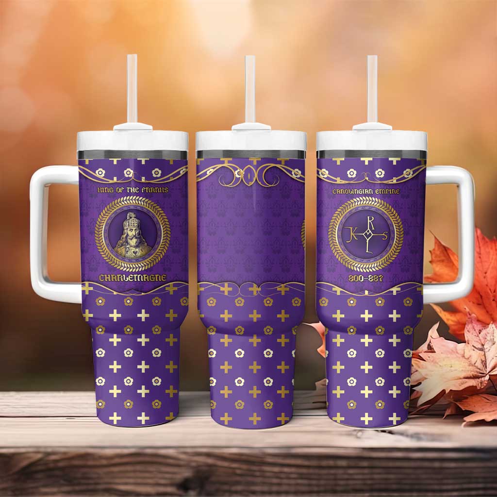 Carolingian Empire Tumbler With Handle Charlemagne King Of The Franks - Wonder Print Shop