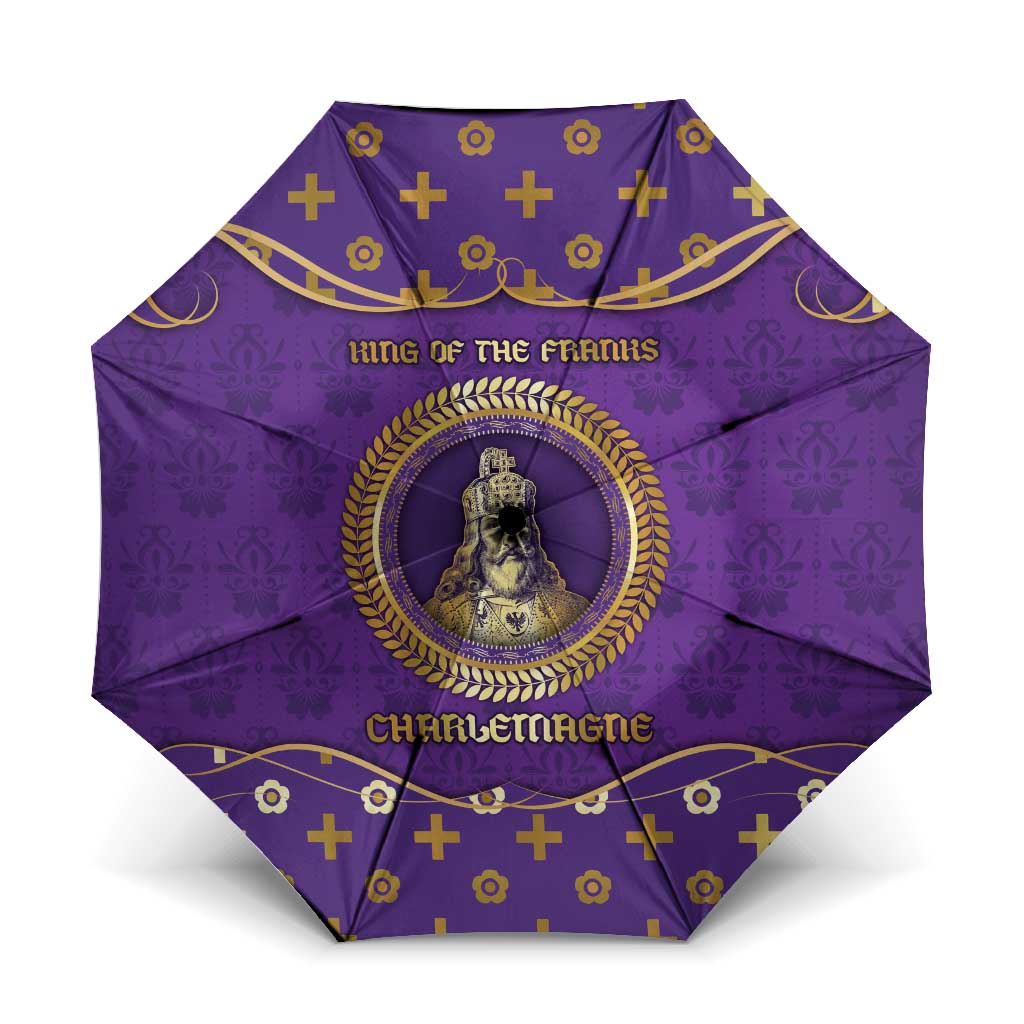 Carolingian Empire Umbrella Charlemagne King Of The Franks - Wonder Print Shop