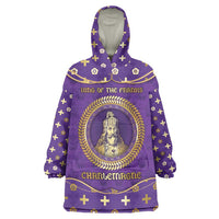 Carolingian Empire Wearable Blanket Hoodie Charlemagne King Of The Franks - Wonder Print Shop