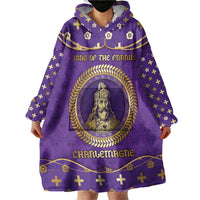 Carolingian Empire Wearable Blanket Hoodie Charlemagne King Of The Franks - Wonder Print Shop