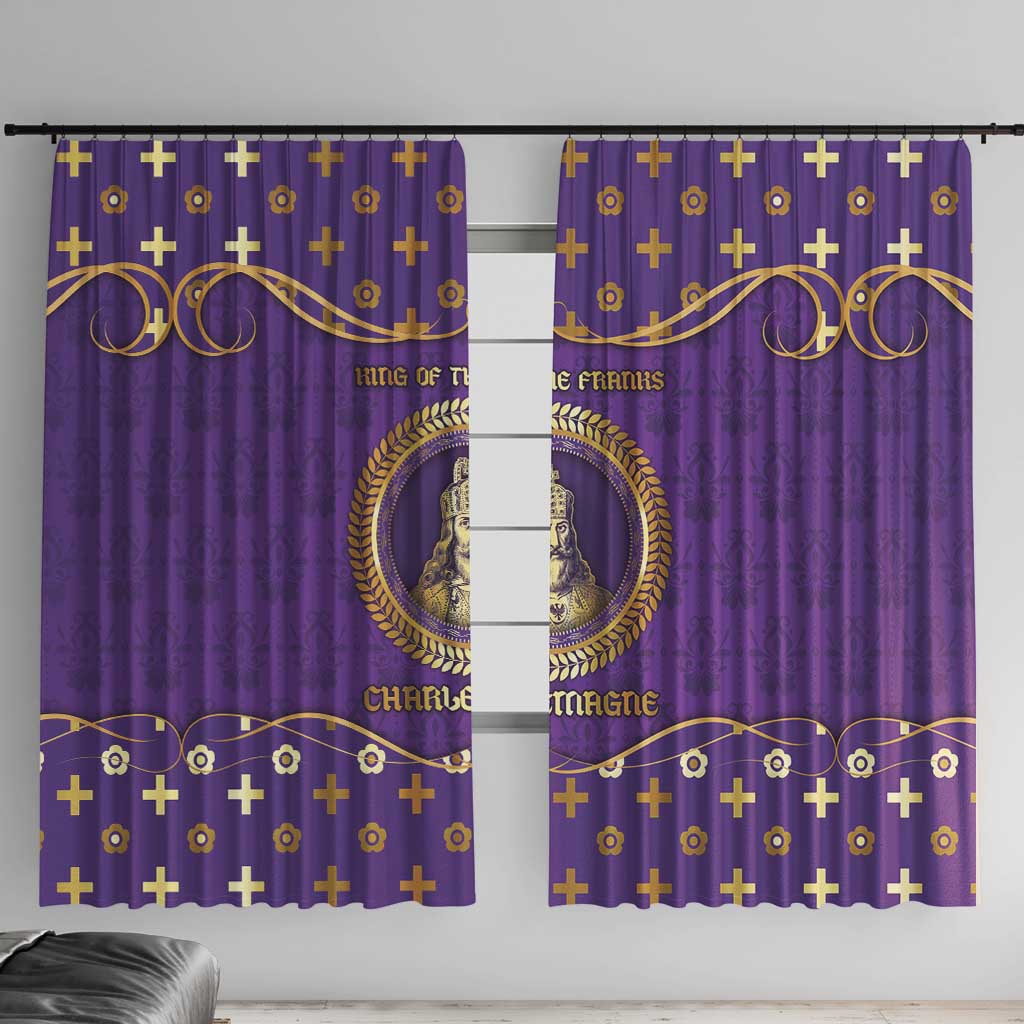 Carolingian Empire Window Curtain Charlemagne King Of The Franks - Wonder Print Shop